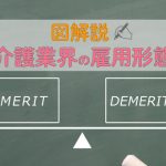 図で解説!介護職の雇用形態別のメリットとデメリット